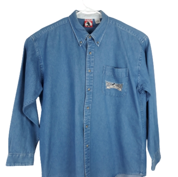 VTG Mens Disney Mickey WDW reunion denim shirt XL - Picture 4 of 11